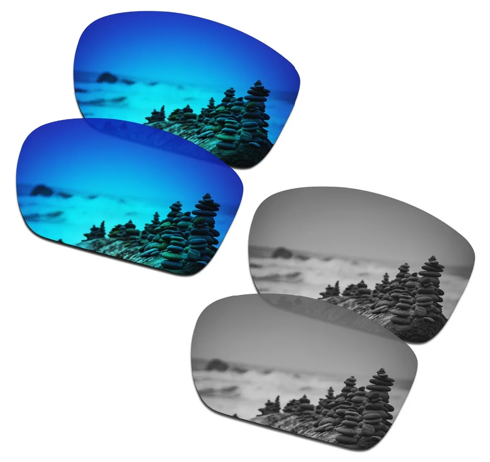SmartVLT 2 Pairs Polarized Sunglasses Replacement Lenses for Oakley Big Taco Ice Blue and Silver Titanium
SmartVLT 2 Pairs Polarized Sunglasses Replacement Lenses for Oakley Big Taco Ice Blue and Silver Titanium