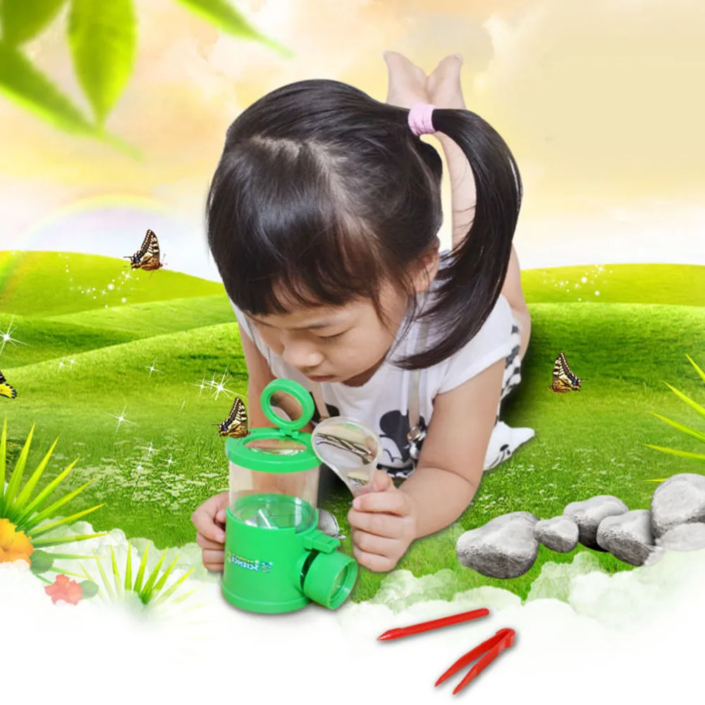 Kids Insect Bug Magnify Viewer Catcher Magnifier Microscope Science Toy Kit Including Viewer Magnifier Tweezers Stick
Kids Insect Bug Magnify Viewer Catcher Magnifier Microscope Science Toy Kit Including Viewer Magnifier Tweezers Stick