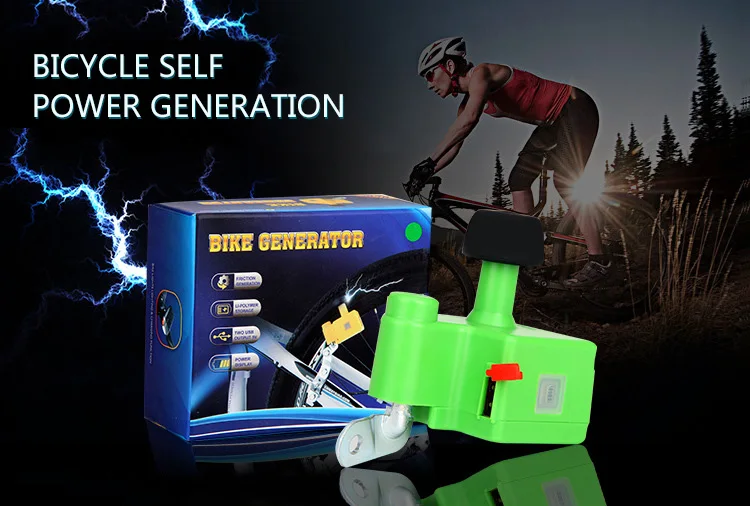 New Bicycle Generator Recharge Bicycle Bike Dynamo 5V 1A Output Built