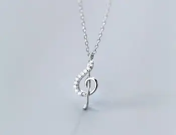 Authentic 100% REAL. 925 Sterling Silver fINE Jewelry White zirconia music Note Clef pendant Necklace GTLx1769
Authentic 100% REAL. 925 Sterling Silver fINE Jewelry White zirconia music Note Clef pendant Necklace GTLx1769