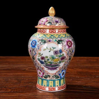Antique Chinese Noble Enamel General Tank Porcelain Royal Nobility Palace Decoration Handpainted Gold Ceramic Ginger Jar
Antique Chinese Noble Enamel General Tank Porcelain Royal Nobility Palace Decoration Handpainted Gold Ceramic Ginger Jar