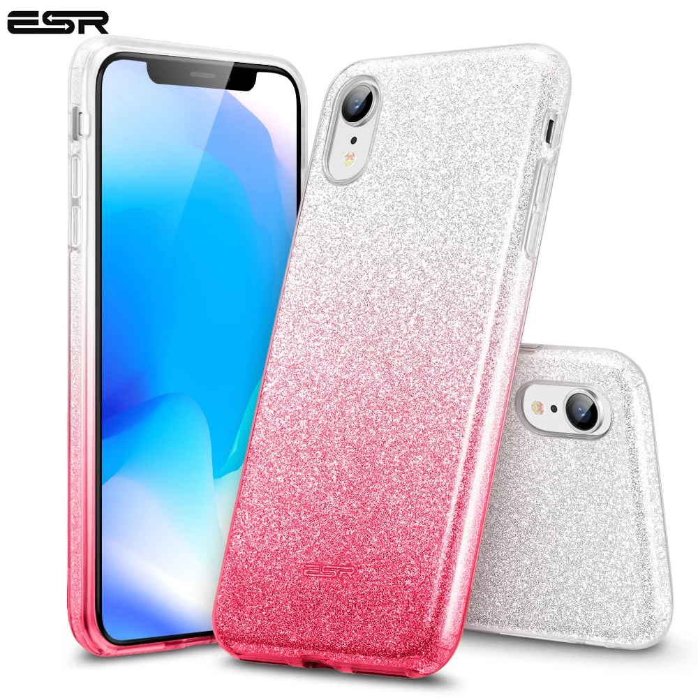 ESR Case for iPhone XS XR XS Max Cover Luxury Back Cover Shining Protective Bumper Bling Glitter 3 Layer Case for iPhone Fundas
ESR Case for iPhone XS XR XS Max Cover Luxury Back Cover Shining Protective Bumper Bling Glitter 3 Layer Case for iPhone Fundas