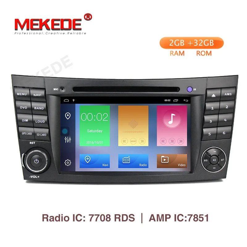 Mekede 2GB+32GB Car Multimedia Player Android 9.1 DVD Player For Mercedes/Benz/E-Class/W211/E300/CLK/W209/CLS/W219 GPS Radio
Mekede 2GB+32GB Car Multimedia Player Android 9.1 DVD Player For Mercedes/Benz/E-Class/W211/E300/CLK/W209/CLS/W219 GPS Radio
