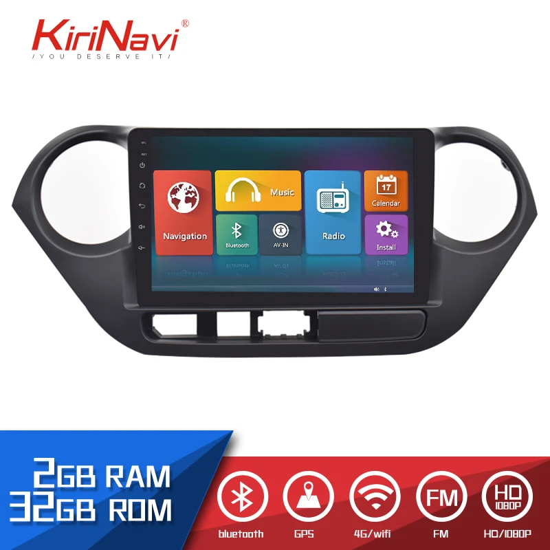 KiriNavi 2 Din Car Radio For Hyundai i10 2013-2016 9" Touch screen Android DVD Auto Audio GPS Multimedia Navigation System
KiriNavi 2 Din Car Radio For Hyundai i10 2013-2016 9" Touch screen Android DVD Auto Audio GPS Multimedia Navigation System