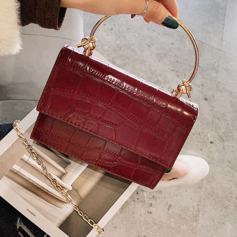 Brand Luxury Women's Handbags Simple Crocodile Pattern Shoulder Messenger Bag Brand Evening Bag Leather Clutch Small Square Bag
Brand Luxury Women's Handbags Simple Crocodile Pattern Shoulder Messenger Bag Brand Evening Bag Leather Clutch Small Square Bag