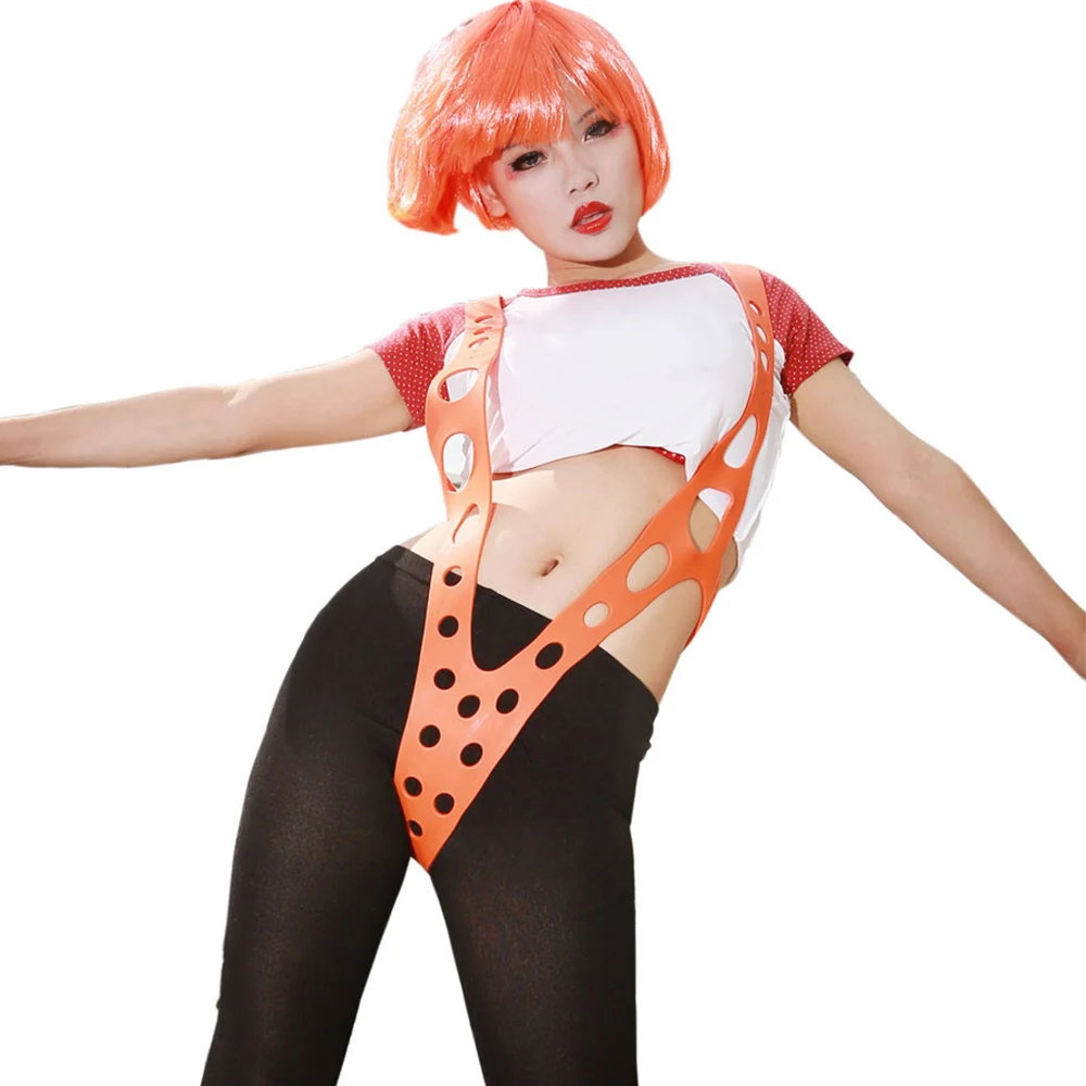 Ремешок для косплея XCOSER Leeloo Orange ремешок из силикагеля аксессуары.