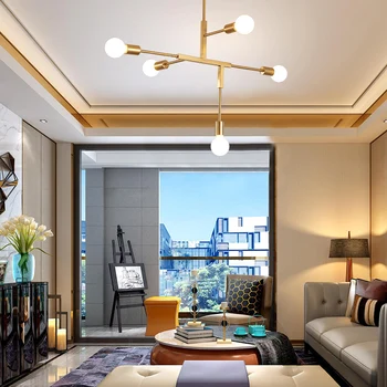 Nordic minimalist chandeliers ceiling light in gold Postmodern LED pendant lights Living room Kitchen island lighting modern E27
Nordic minimalist chandeliers ceiling light in gold Postmodern LED pendant lights Living room Kitchen island lighting modern E27