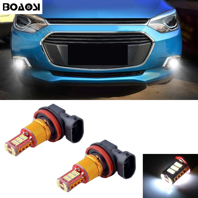 BOAOSI 2x H11 H8 CREE Chips 4014SMD 12W LED Car Fog Light Bulbs For Chevrolet Cruze Camaro Sonic Spark Equinox 2013-2015
BOAOSI 2x H11 H8 CREE Chips 4014SMD 12W LED Car Fog Light Bulbs For Chevrolet Cruze Camaro Sonic Spark Equinox 2013-2015
