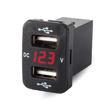 12V 5V 4.2A Car Charging Socket Charger LED Display Dual USB Ports Car Charger Socket Voltmeter Power Adapter For Toyota
12V 5V 4.2A Car Charging Socket Charger LED Display Dual USB Ports Car Charger Socket Voltmeter Power Adapter For Toyota