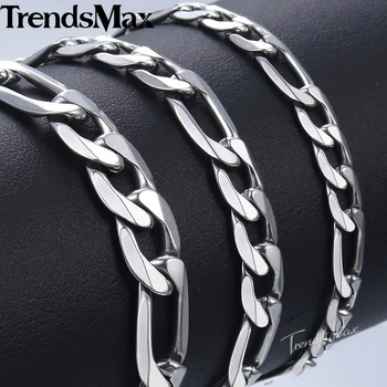 Trendsmax Men's Bracelets Figaro Link Chain Stainless Steel Bracelet For Male Jewelry 2018 Gifts Wholesale 6/7/9mm KKBM01
Trendsmax Men's Bracelets Figaro Link Chain Stainless Steel Bracelet For Male Jewelry 2018 Gifts Wholesale 6/7/9mm KKBM01