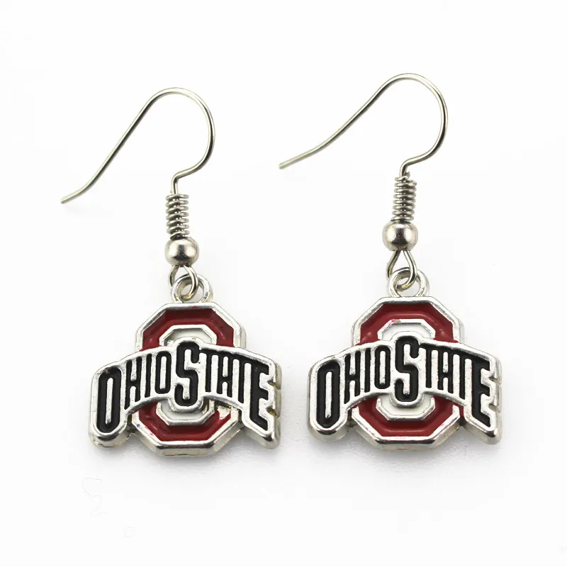 New Arrive OHIO STATE earrings women erring USA football team charms jewelry earring 6pair/lot
New Arrive OHIO STATE earrings women erring USA football team charms jewelry earring 6pair/lot
