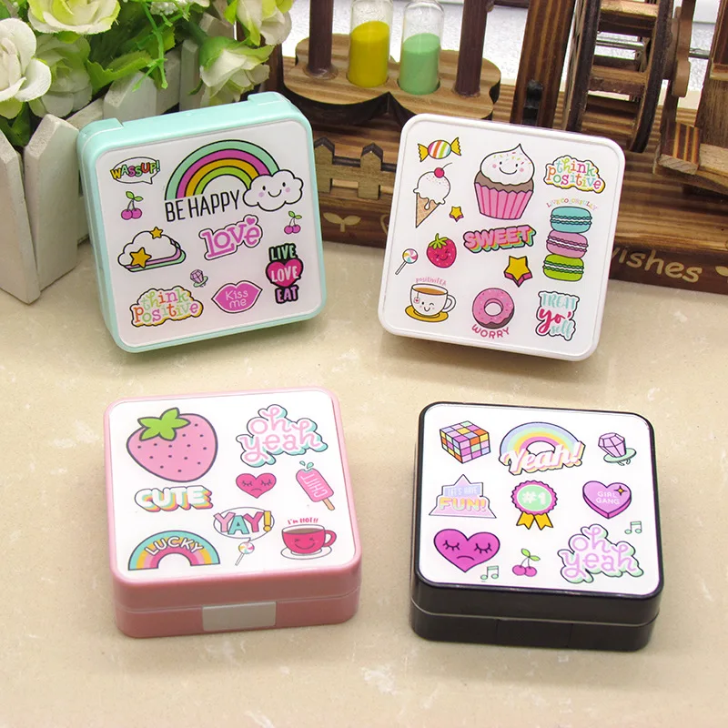 1 Set Cute Ice Cream Fruits Strawberry Rainbow Pattern Pocket Mini Contact Lens Case Travel Kit Easy Carry Mirror Container
1 Set Cute Ice Cream Fruits Strawberry Rainbow Pattern Pocket Mini Contact Lens Case Travel Kit Easy Carry Mirror Container