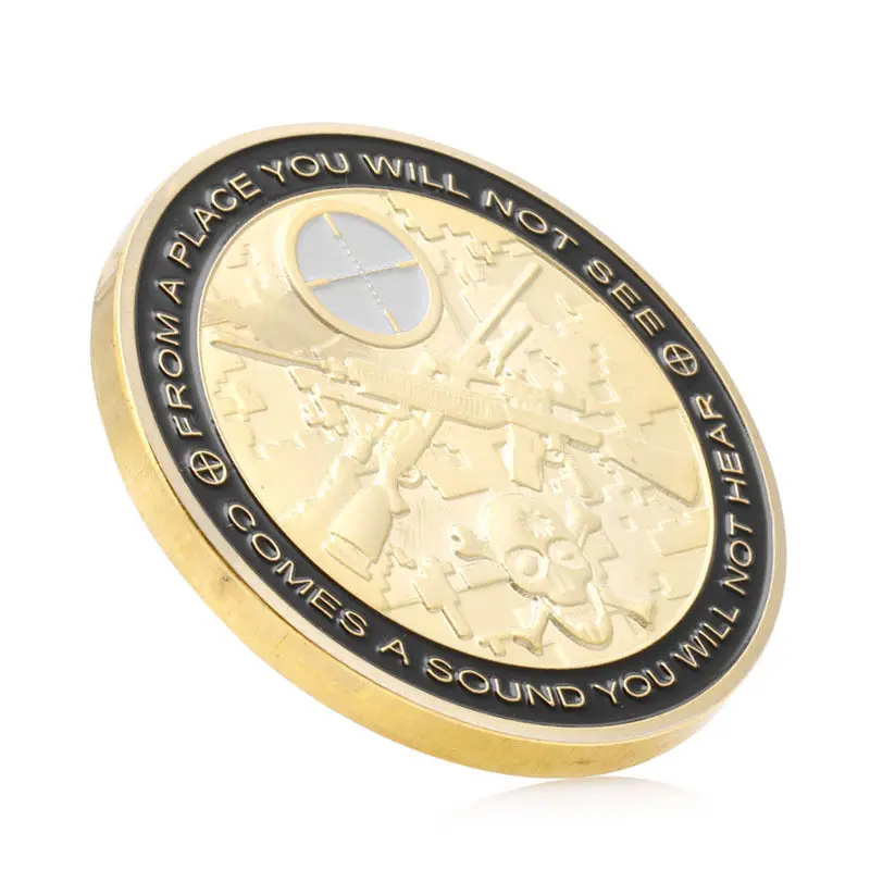 You Can Run But Will Only Die Tired Snipers Commemorative Coin Challenge Hot #20/12 | Дом и сад