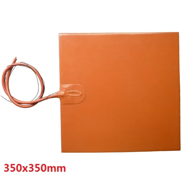 350 X 350mm. 600W 220V Silicone Heating Pad, 3d Printer Heated Bed with 100K Thermistor and 3M Back
350 X 350mm. 600W 220V Silicone Heating Pad, 3d Printer Heated Bed with 100K Thermistor and 3M Back
