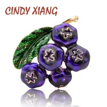 Cindy xiang emalia Blueberry broszki dla kobiet moda owoce broszka Pin modne malowidło biżuteria akcesoria dla dzieci New Arrival(China)