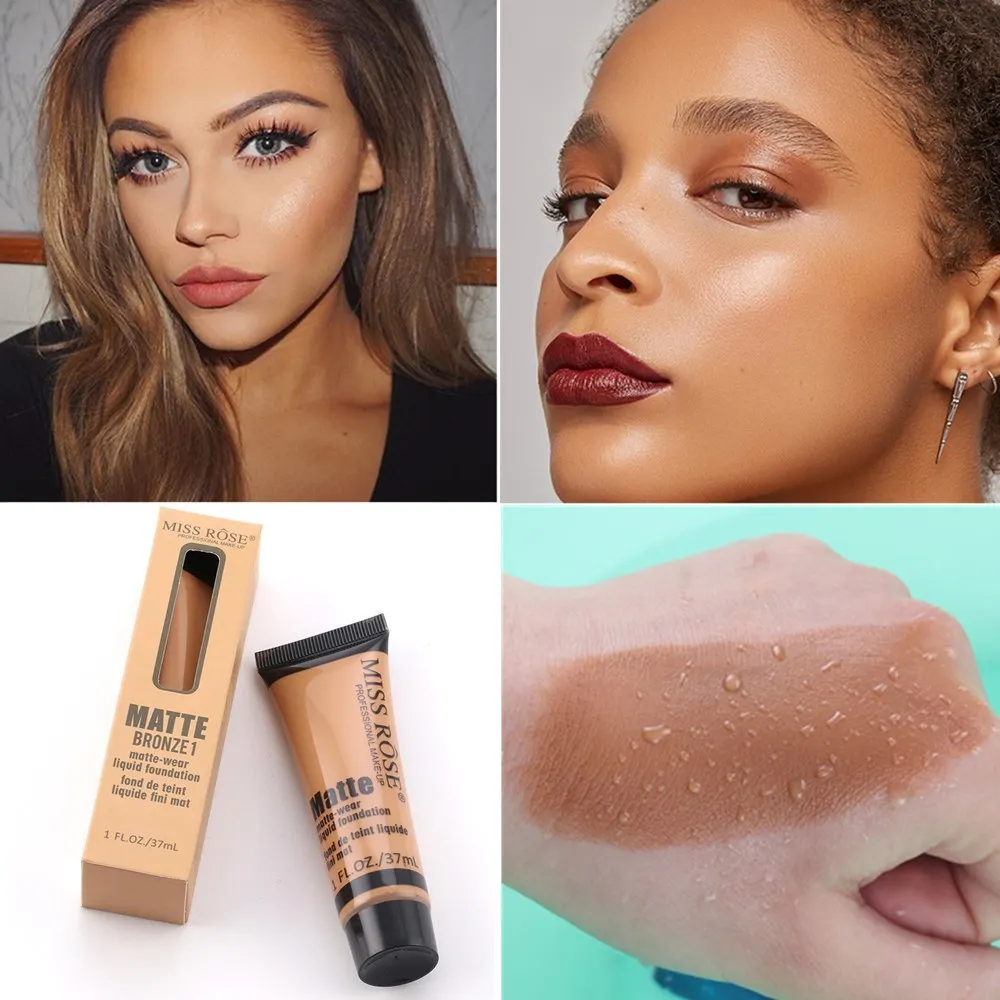 Professional Liquid Foundation Cream Face Base Waterproof Makeup Cosmetics Brighten Concealer Miss Rose Matte Make Up Foundation
Professional Liquid Foundation Cream Face Base Waterproof Makeup Cosmetics Brighten Concealer Miss Rose Matte Make Up Foundation