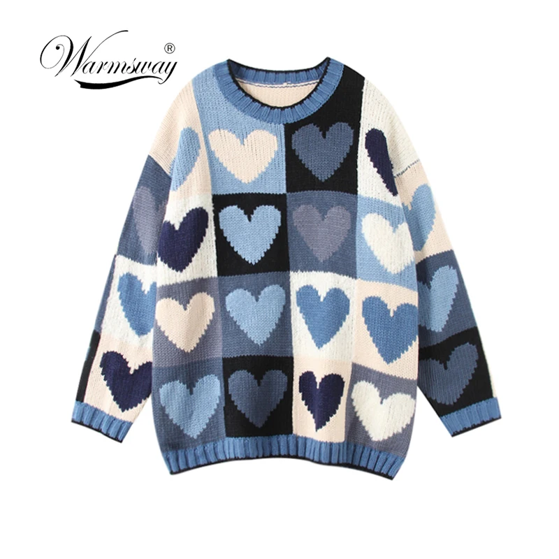 2019 Streetwear Women Winter Oversized Sweaters Casual Long Sleeve Love Heart Pullover Autumn Warm Sweater Plus Size C-316
2019 Streetwear Women Winter Oversized Sweaters Casual Long Sleeve Love Heart Pullover Autumn Warm Sweater Plus Size C-316