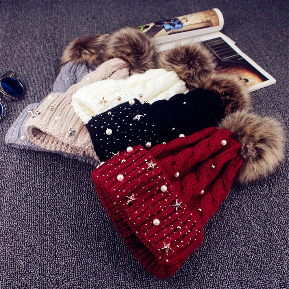 Fashion Women Winter Hats Faux Fur Ball Winter Warm Crochet Knitted Hat Cap Beanie Xmas Gift Beanie Women Bonnet Homme Hiver #
Fashion Women Winter Hats Faux Fur Ball Winter Warm Crochet Knitted Hat Cap Beanie Xmas Gift Beanie Women Bonnet Homme Hiver #