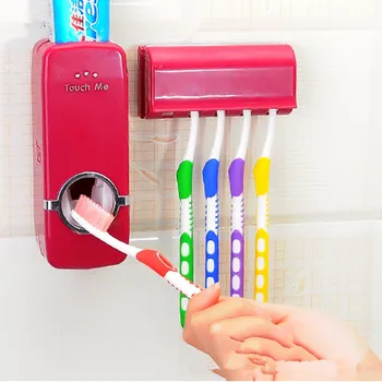 1SET Tooth Brush Holder Automatic Toothpaste Dispenser 5 Toothbrush Holder Toothbrush Wall Mount Stand Bathroom Shelf OK 0440
1SET Tooth Brush Holder Automatic Toothpaste Dispenser 5 Toothbrush Holder Toothbrush Wall Mount Stand Bathroom Shelf OK 0440