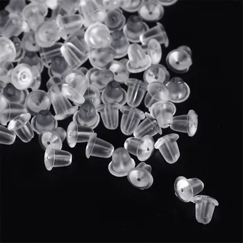 SexeMara 100pcs/lot Clear Soft Silicone Rubber Earring Backs Safety Bullet Stopper Rubber Jewelry Accessories DIY Parts Ear Plug
SexeMara 100pcs/lot Clear Soft Silicone Rubber Earring Backs Safety Bullet Stopper Rubber Jewelry Accessories DIY Parts Ear Plug