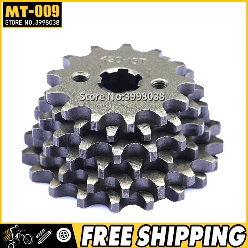 428 10-19 Tooth 20mm ID Front Engine Sprocket for Stomp Upower Dirt Pit Bike ATV Quad Go Kart Moped Buggy Scooter Motorcycle
428 10-19 Tooth 20mm ID Front Engine Sprocket for Stomp Upower Dirt Pit Bike ATV Quad Go Kart Moped Buggy Scooter Motorcycle