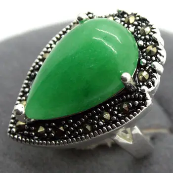 RARE STERLING SILVER MARCASITE GREEN JADE/EMERALD RING 925 STERLING SILVER SOLID
RARE STERLING SILVER MARCASITE GREEN JADE/EMERALD RING 925 STERLING SILVER SOLID