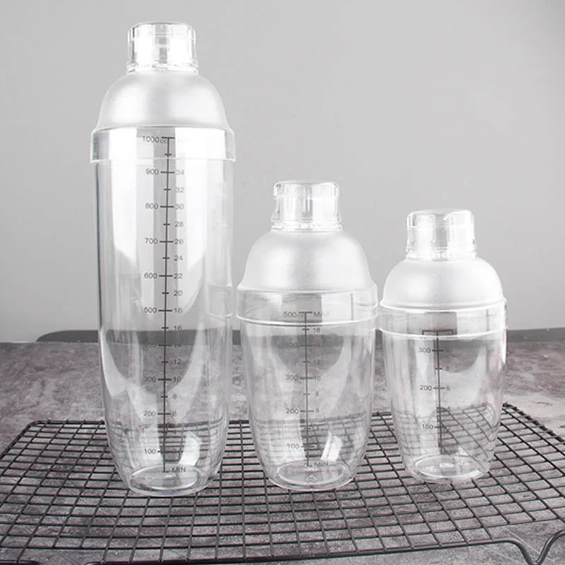 Drink Mixer Plastic Milk Tea Cocktail Shaker No Rust Transparent Bar Bartending Tool Mixing Cup Scale 350ML Bartender Tools
Drink Mixer Plastic Milk Tea Cocktail Shaker No Rust Transparent Bar Bartending Tool Mixing Cup Scale 350ML Bartender Tools