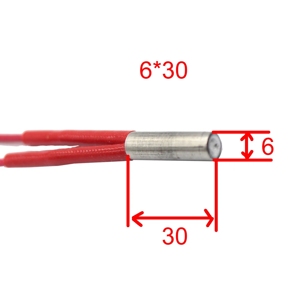 DXIMTECH 1PCS Cartridge Heater 6*30 Extruder 3D Printers Parts 12V 24V 40W Heating Tube Heat cartridge heater
DXIMTECH 1PCS Cartridge Heater 6*30 Extruder 3D Printers Parts 12V 24V 40W Heating Tube Heat cartridge heater