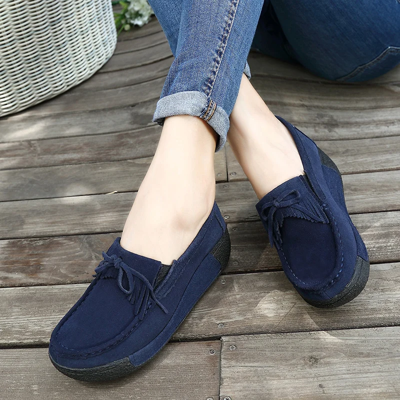 2019 Spring and Autumn Leather flats Women's Rocking Shoes Female Slope Sole Shoes zapatos platform shoes plus size l
2019 Spring and Autumn Leather flats Women's Rocking Shoes Female Slope Sole Shoes zapatos platform shoes plus size l