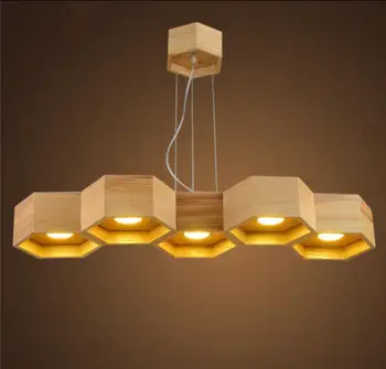 Solid Wooden LED pendant lights Nordic dining room bar simple dinner living room lamp LED cellular personality lamps MZ113 
Solid Wooden LED pendant lights Nordic dining room bar simple dinner living room lamp LED cellular personality lamps MZ113