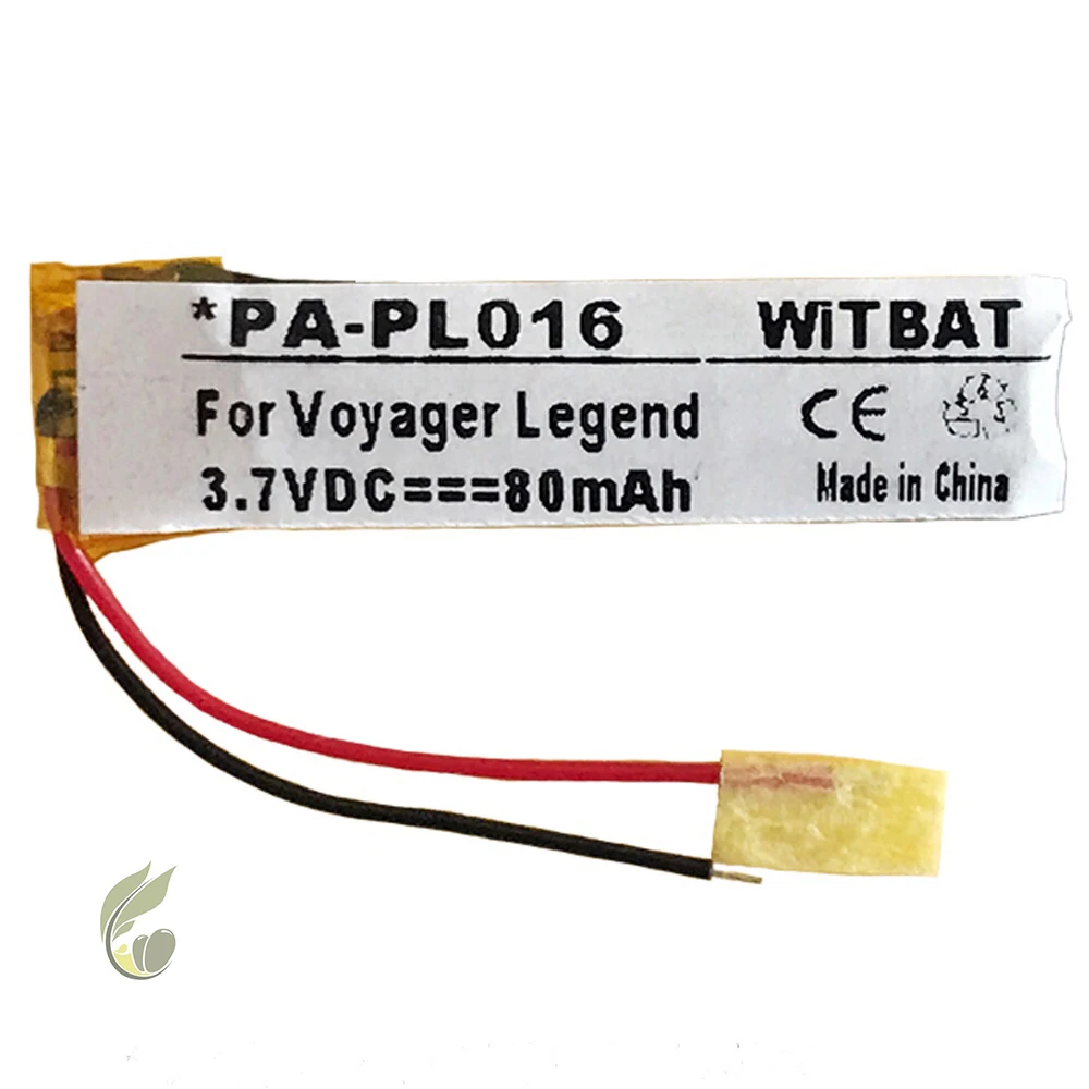 OLIVE LEAF high-quality replace Battery/spare Battery for Plantronics Voyager Legend | 80mAh, AHB480832PK/2712090-0983
OLIVE LEAF high-quality replace Battery/spare Battery for Plantronics Voyager Legend | 80mAh, AHB480832PK/2712090-0983