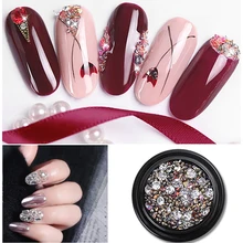 ネイルアートジュエリー高級鉱山黒マイクロドリルハイブリッド黒壊れドリルネット赤 3D (China)