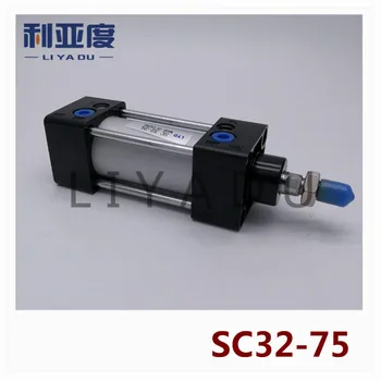 SC32-75 Rod aluminum alloy standard cylinder SC32X75 pneumatic components 32mm bore 75mm stroke
SC32-75 Rod aluminum alloy standard cylinder SC32X75 pneumatic components 32mm bore 75mm stroke