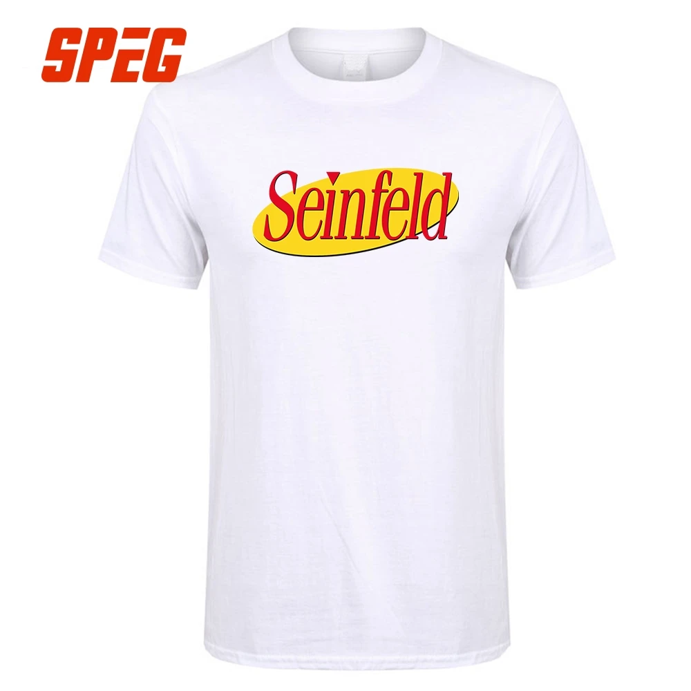 

T shirt Casual Seinfeld Logo Men's O-Neck short T-Shirt Personality Adult Cheap Funny Shirts