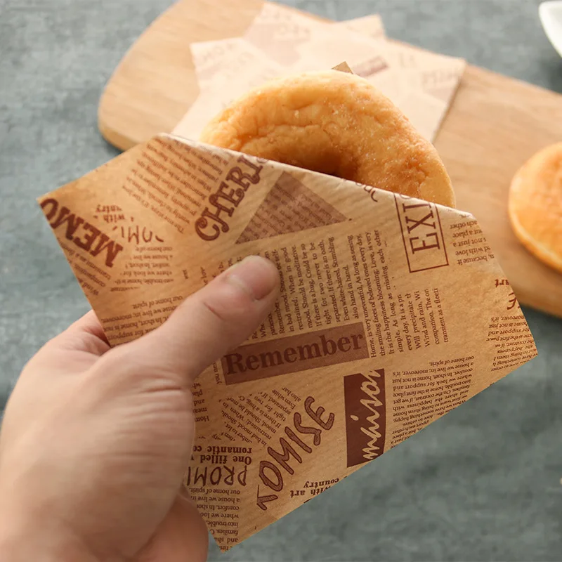 50PCs/lot 12*12cm letter Kraft Paper Cookie Bag Grease Proofing Triangle Baking Packaging Bread Donut Leisure Food
50PCs/lot 12*12cm letter Kraft Paper Cookie Bag Grease Proofing Triangle Baking Packaging Bread Donut Leisure Food