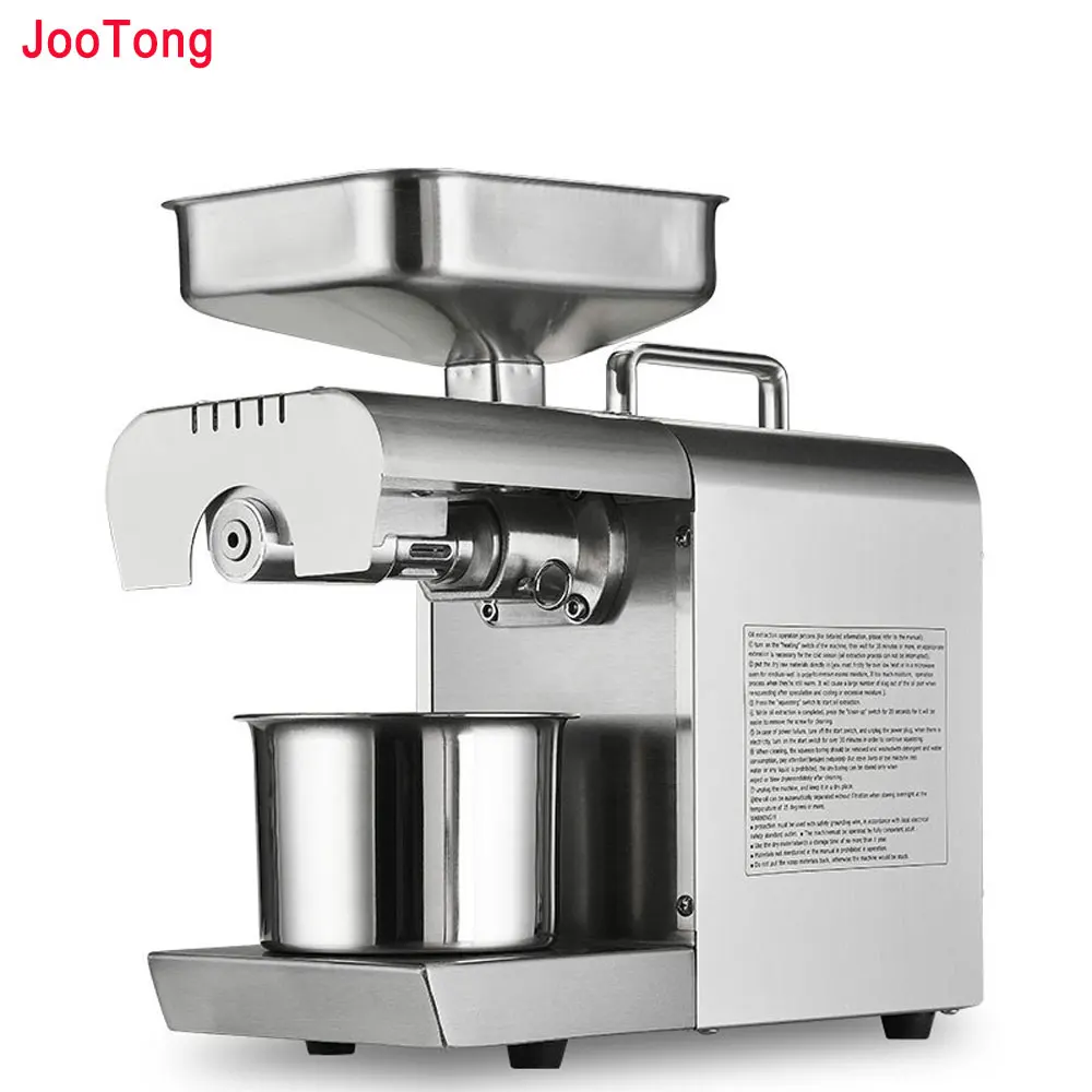 220V/110V Automatic Oil Press Machine extractor de aceite Home Stainless Steel Screw Press Oil Machine Coconut Oil Extractor
220V/110V Automatic Oil Press Machine extractor de aceite Home Stainless Steel Screw Press Oil Machine Coconut Oil Extractor