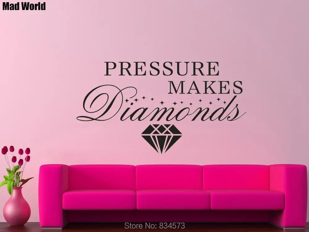 Pressure Make Diamonds Quote Motivation Office 56 102w 47 86w 2