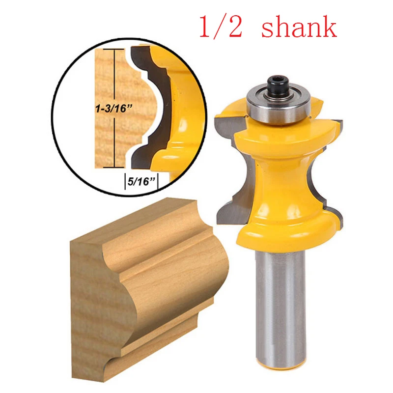1PC Architectural Molding Router Bit 1/2" Shank Line knife Woodworking cutter Tenon Cutter for Woodworking Tools
1PC Architectural Molding Router Bit 1/2" Shank Line knife Woodworking cutter Tenon Cutter for Woodworking Tools