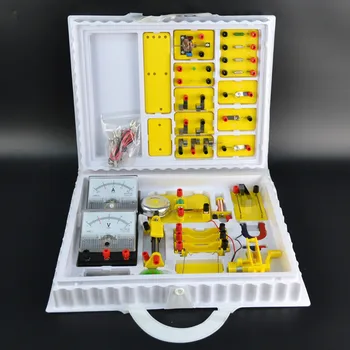 Physical Laboratory Experiment Boxes with Switches Ammeter Voltmeter Electric Bell Resistance Hand Generator
Physical Laboratory Experiment Boxes with Switches Ammeter Voltmeter Electric Bell Resistance Hand Generator