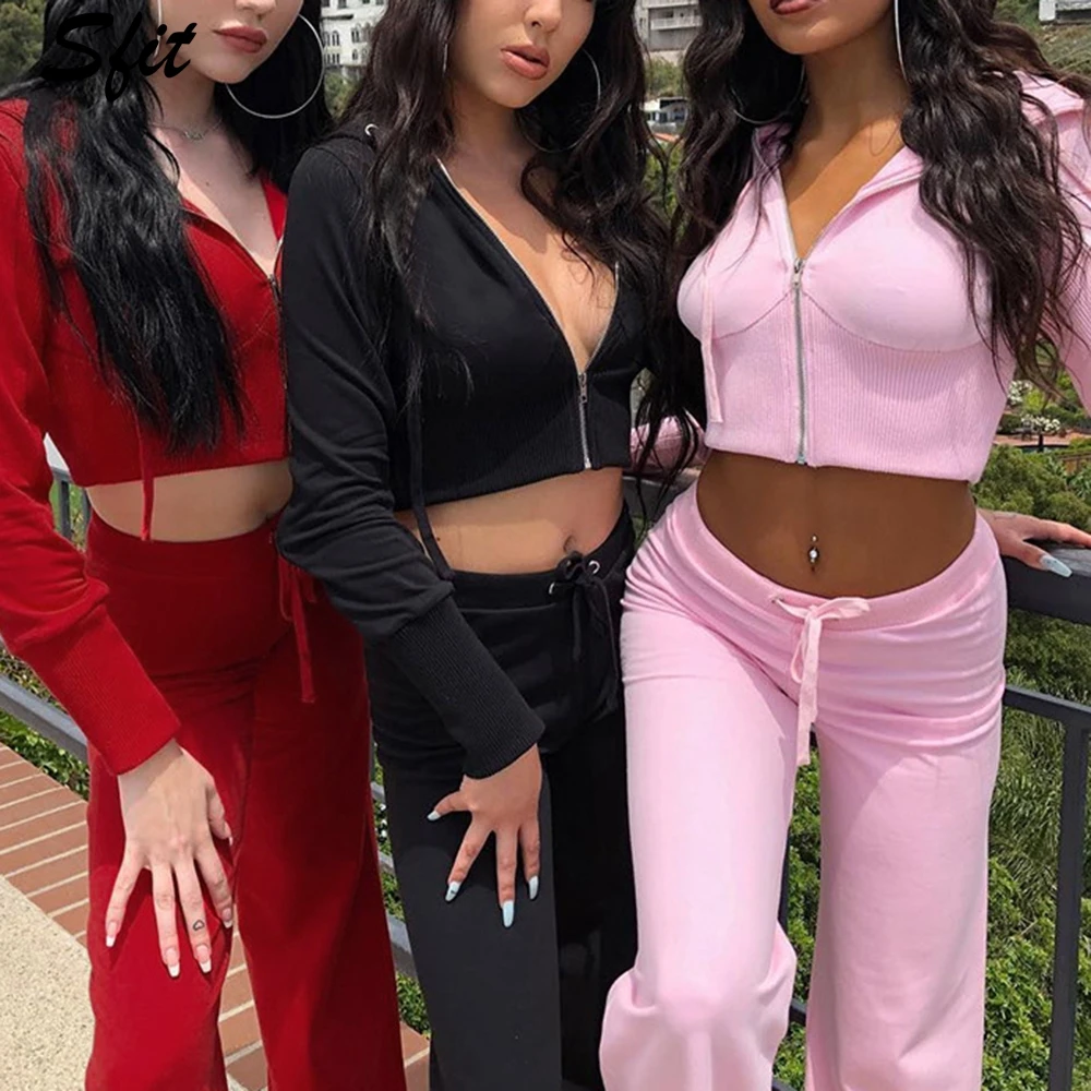 Sfit Spring Autumn Two Piece Sets Women's Sweatsuits Solid ColorTracksuit - Round Neck Long Sleeve Top Jumpsuit Outfits 2019 New
Sfit Spring Autumn Two Piece Sets Women's Sweatsuits Solid ColorTracksuit - Round Neck Long Sleeve Top Jumpsuit Outfits 2019 New