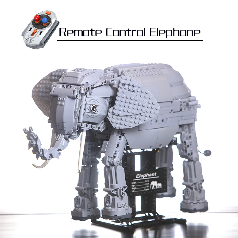 WEILE 7107 RC Animal Series Remote Control Elephant Splicing Technic Building Blocks Toys for Children with Voice Motors 1542pcs
WEILE 7107 RC Animal Series Remote Control Elephant Splicing Technic Building Blocks Toys for Children with Voice Motors 1542pcs