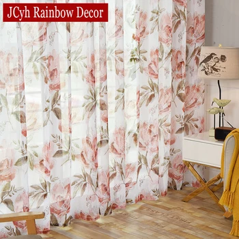 Foral Tulle Curtains For Bedroom Window Sheer Curtain For Living Room Linen Voile Kitchen Curtain Firanki Vliegengordijn Rideaux
Foral Tulle Curtains For Bedroom Window Sheer Curtain For Living Room Linen Voile Kitchen Curtain Firanki Vliegengordijn Rideaux