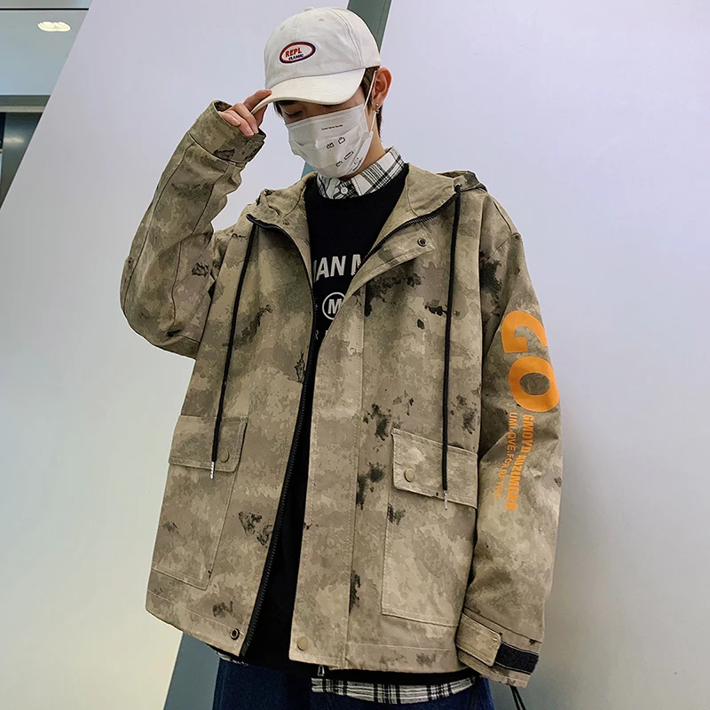 Mens Casual Camouflage Hoodie Jacket Men'S Windbreaker Coat Male Outwear Fashion Hooded Jackets Men Army Military Jacket
Mens Casual Camouflage Hoodie Jacket Men'S Windbreaker Coat Male Outwear Fashion Hooded Jackets Men Army Military Jacket