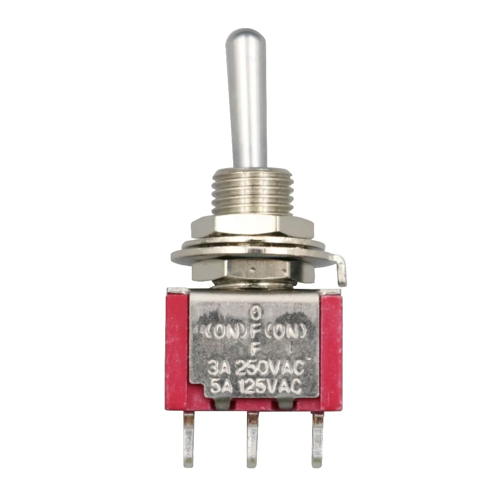 5Pcs SH T8014A SPDT MOM-OFF-MOM Momentary 3Pin Reset (ON)-OFF-(ON) Mini Toggle Switch
5Pcs SH T8014A SPDT MOM-OFF-MOM Momentary 3Pin Reset (ON)-OFF-(ON) Mini Toggle Switch