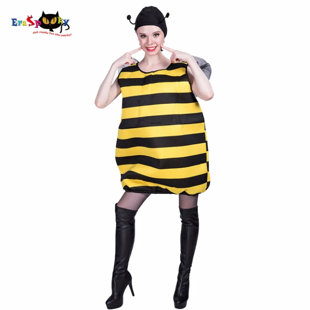 

Women Sexy Bumblebee Chu-bee Bug Insect Animal Costume Cosplay Party Bees Fancy Dress for Female Adult Lady Halloween Costumes