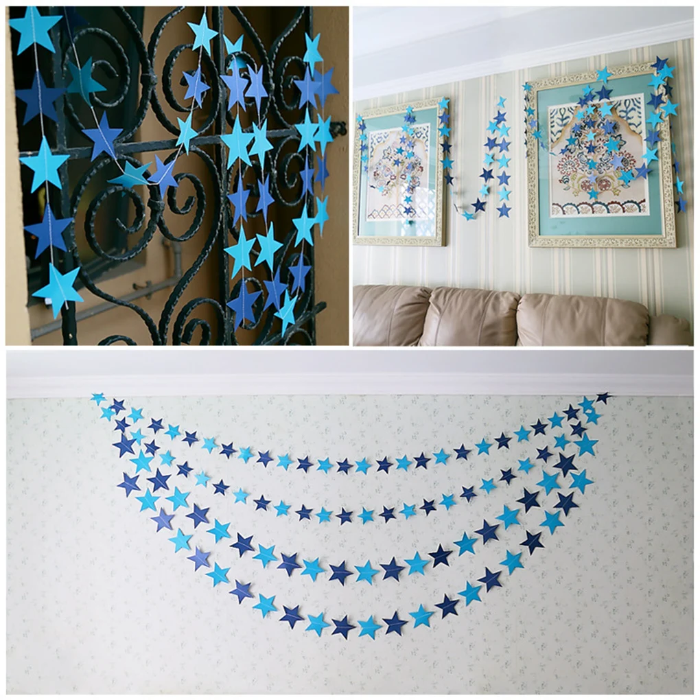 New Lovely Stars Shape Banners Cardboard String Paper Garland Hanging Party Ornaments Wedding Xmas Banner Decorations
New Lovely Stars Shape Banners Cardboard String Paper Garland Hanging Party Ornaments Wedding Xmas Banner Decorations