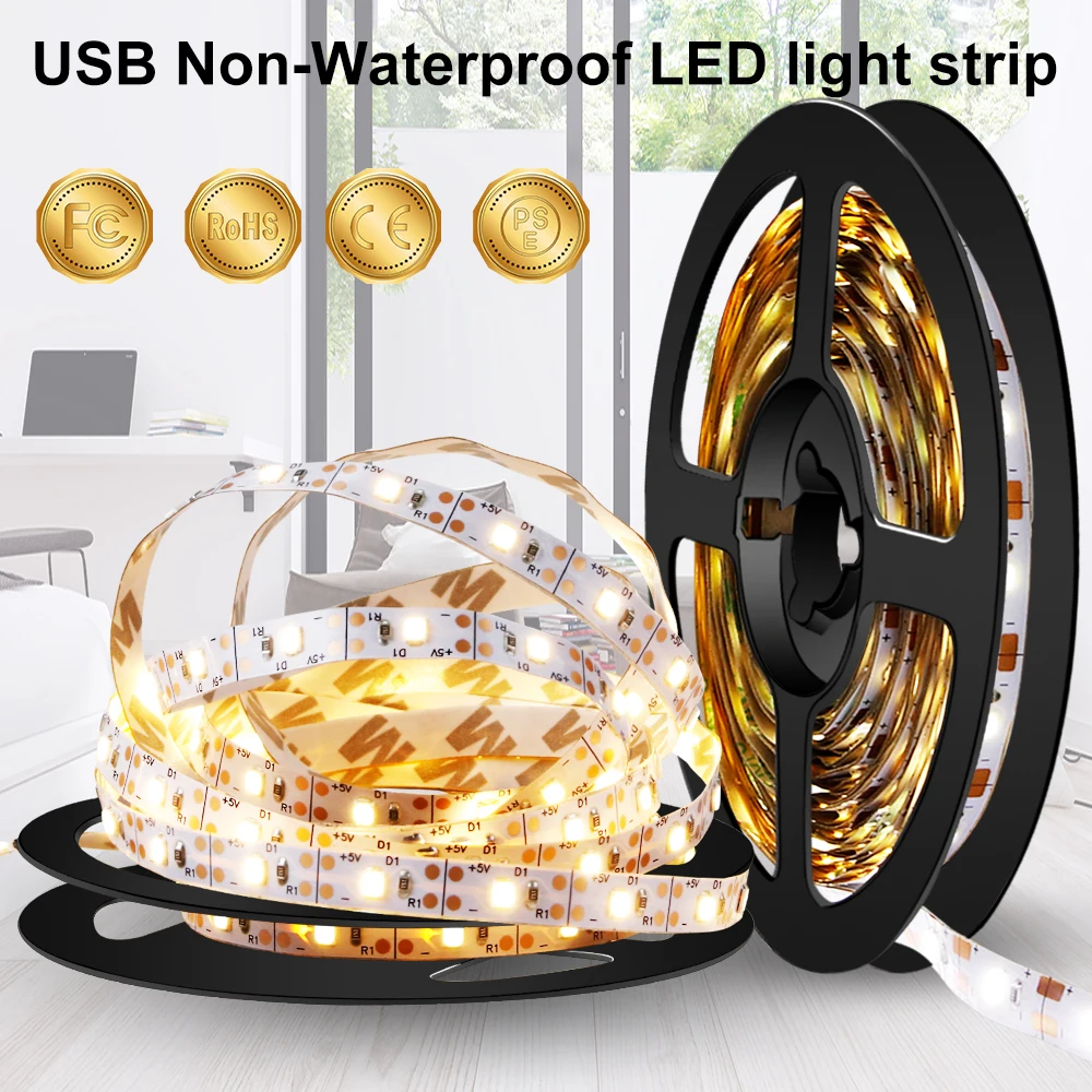 DC 5V Strip Led Light Tape 2835 Fita Led Neon Strip Flexible Lighting Ribbon 50CM 1M 2M 3M 4M 5M USB Led Backlight TV Decoration 
DC 5V Strip Led Light Tape 2835 Fita Led Neon Strip Flexible Lighting Ribbon 50CM 1M 2M 3M 4M 5M USB Led Backlight TV Decoration