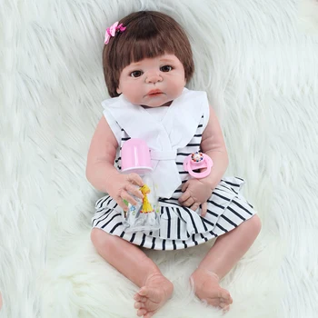 55cm Full Silicone Reborn Baby Dolls Toy Newborn Princess Babies Alive Victoria Doll Girl Bonecas Child Gift Play House Toy
55cm Full Silicone Reborn Baby Dolls Toy Newborn Princess Babies Alive Victoria Doll Girl Bonecas Child Gift Play House Toy