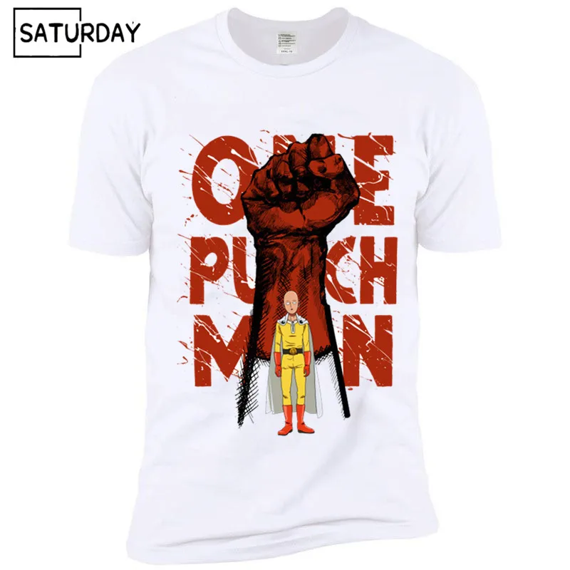 Мужская футболка с принтом Аниме One Punch Man модная удобная повседневная для мужчин|Футболки| |