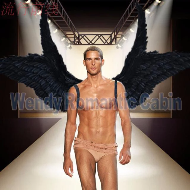 Costumed beautiful black cartoon feather angel wings for Fashion show Displays wedding shooting props Cosplay game costume
Costumed beautiful black cartoon feather angel wings for Fashion show Displays wedding shooting props Cosplay game costume